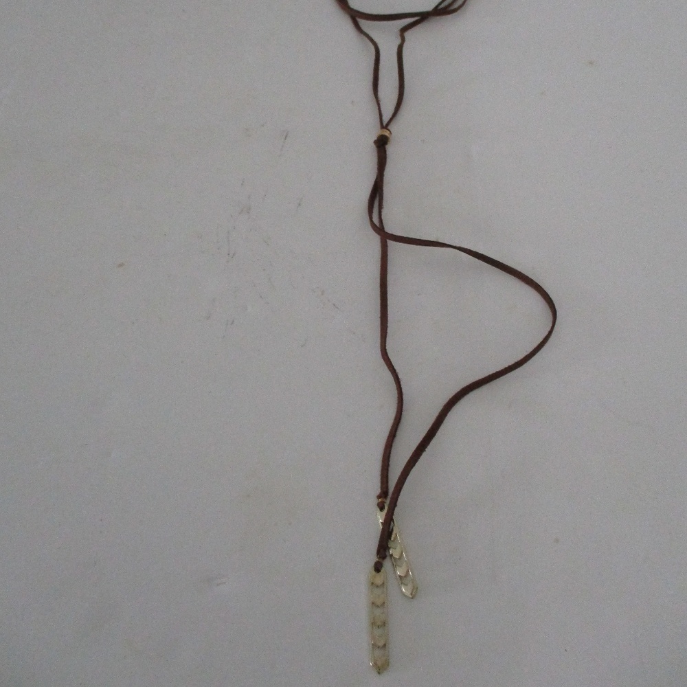 New York and Company Women's Necklace Brown & Gold